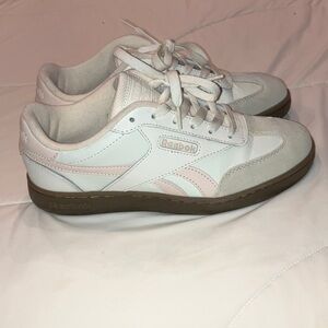 Reebok Classic White and Pink Shoes